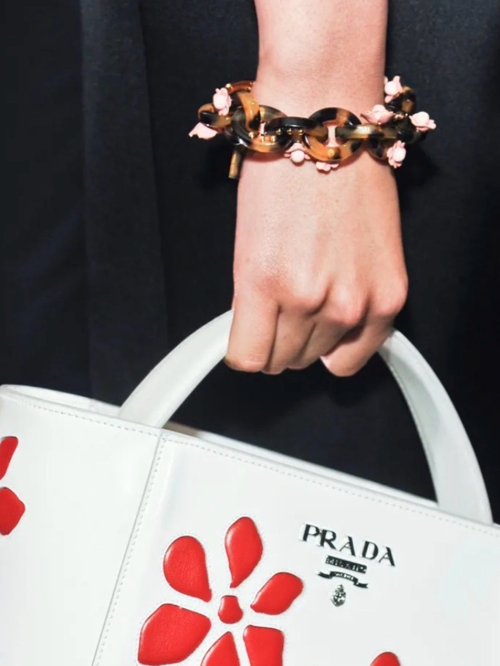 Rare Prada Tortoise Link Bracelet
